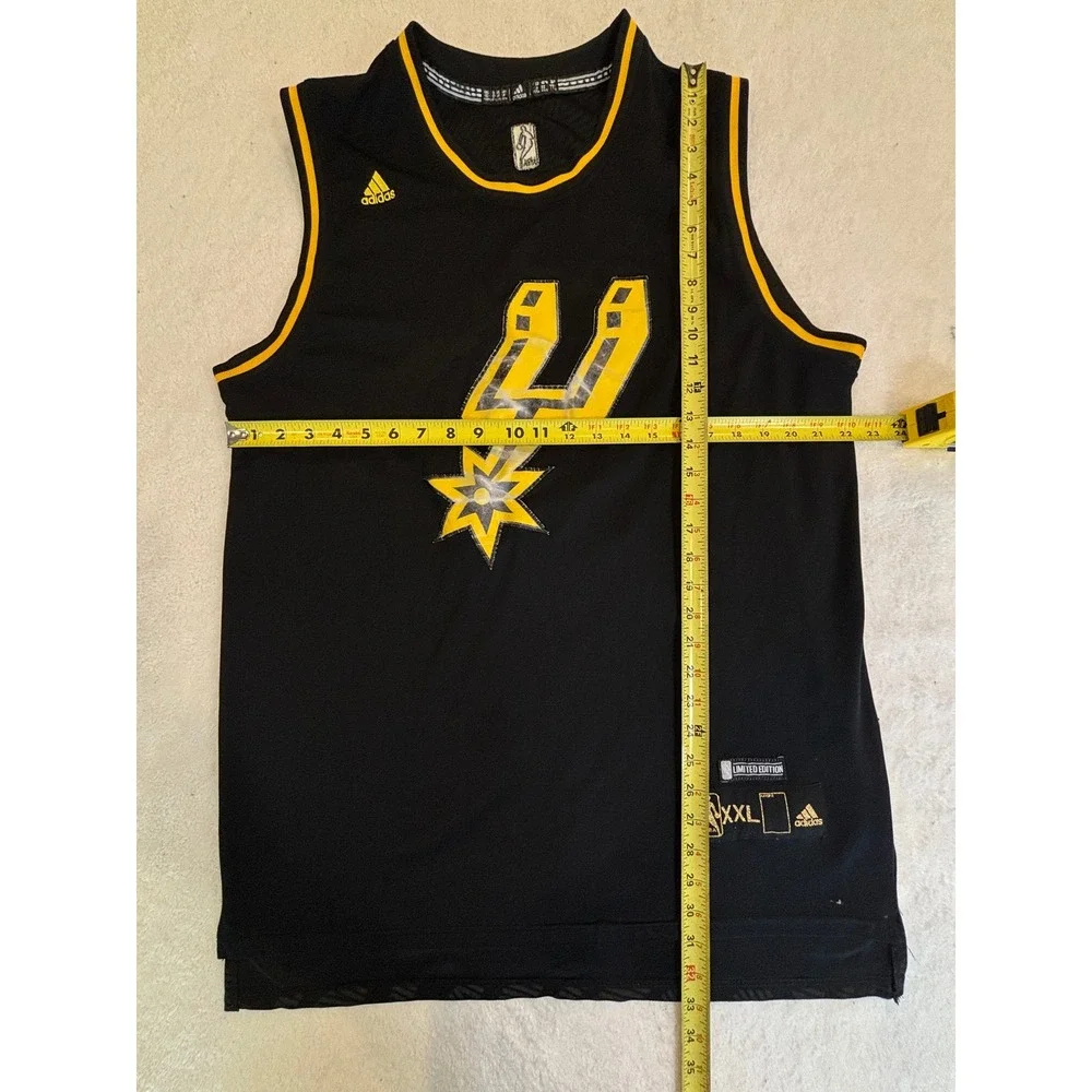 Adidas San Antonio Spurs Kawhi Leonard 2 Jersey XXL Black Yellow Limited Edition